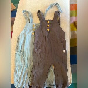 little planet linen overalls 6-9